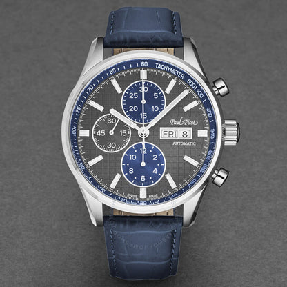 Paul Picot, Gentleman Blazer Chronograph Automatic Grey Dial Men's Watch