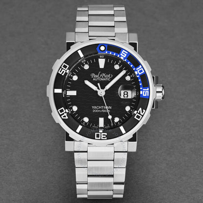 Paul Picot, Yachtman Iii Automatic Black Dial Men's Watch