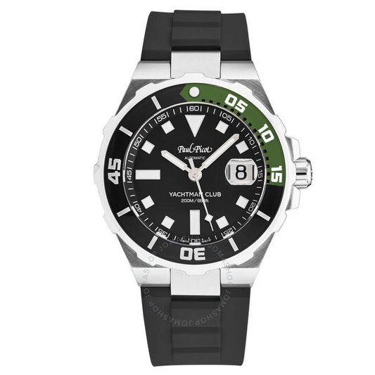 Paul Picot, Yachtmanclub Automatic Black Dial Men's Watch
