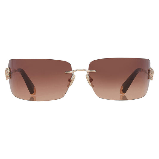 Brown Gradient Wrap Ladies Sunglasses