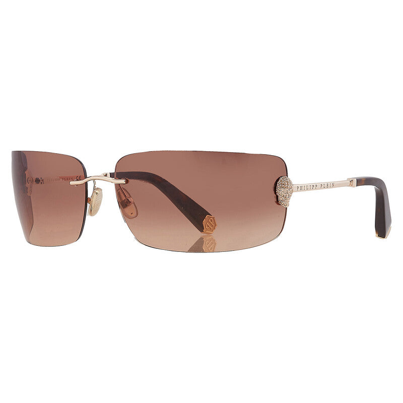 Brown Gradient Wrap Ladies Sunglasses