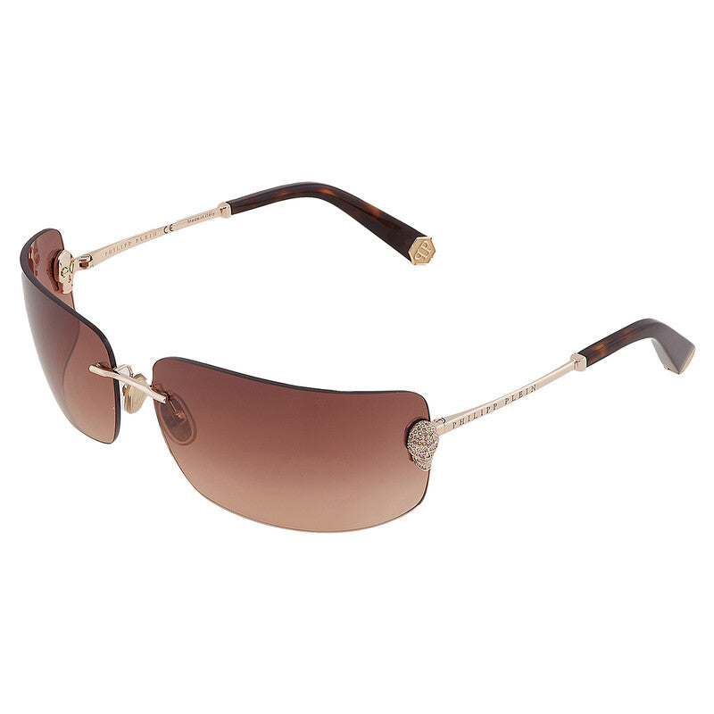 Brown Gradient Wrap Ladies Sunglasses