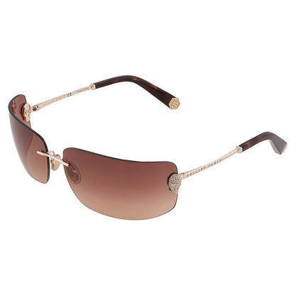 Brown Gradient Wrap Ladies Sunglasses