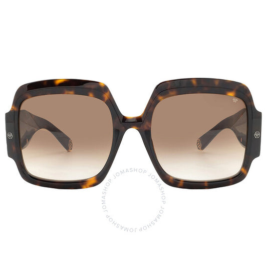 نظارة شمسية مربعة بنية اللون للنساء من فيليب بلين