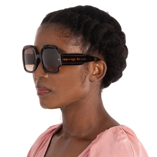 نظارة شمسية مربعة بنية اللون للنساء من فيليب بلين