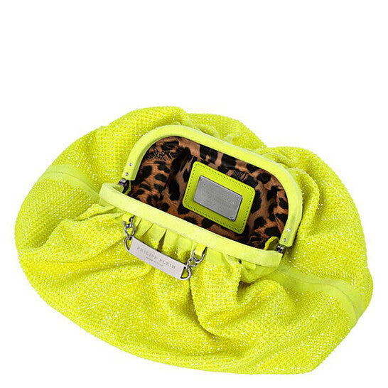 Crystal Embroidered Mini Pillow Clutch Bag