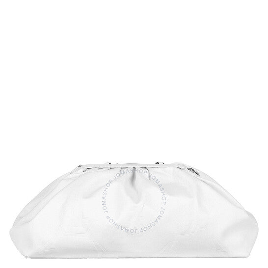 Philipp Plein, Embossed Monogram Leather Pillow Bag In White