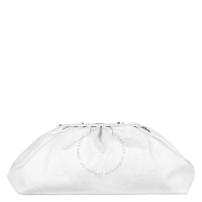Philipp Plein, Embossed Monogram Leather Pillow Bag In White