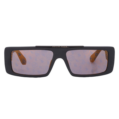 Gold Logo Rectangular Men's Sunglasses