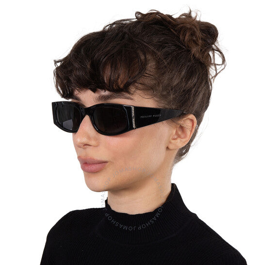 نظارة شمسية نسائية بيضاوية رمادية من فيليب بلين