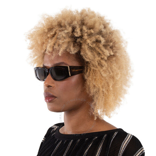 Philipp Plein, Grey Oval Ladies Sunglasses