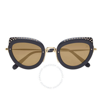 Philipp Plein, Jacqueline Gold Mirrored Cat Eye Ladies Sunglasses