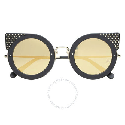 Philipp Plein, Katy Gold Mirrored Cat Eye Ladies Sunglasses