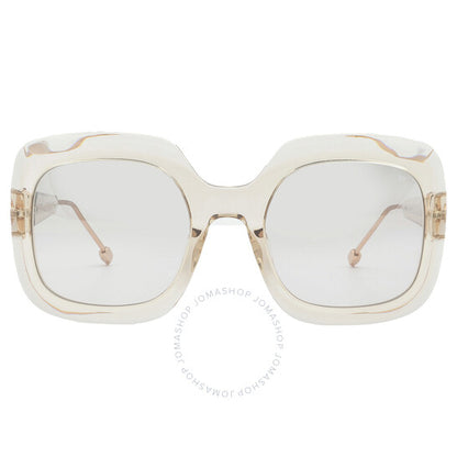 نظارة شمسية مربعة نسائية من فيليب بلين، لون بني فاتح متدرج
