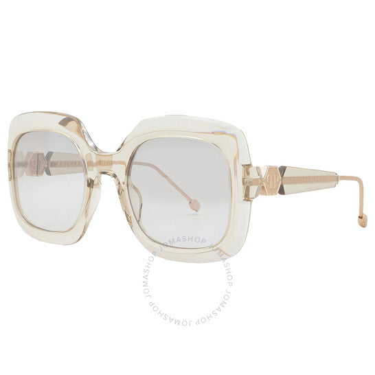 نظارة شمسية مربعة نسائية من فيليب بلين، لون بني فاتح متدرج