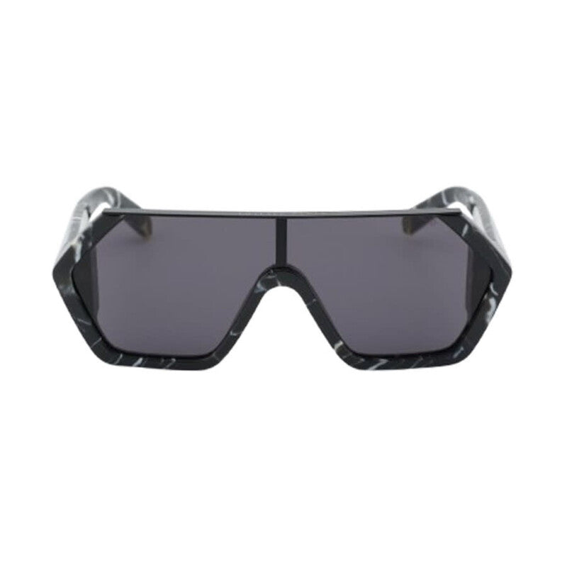Men's Black Shield Sunglasses