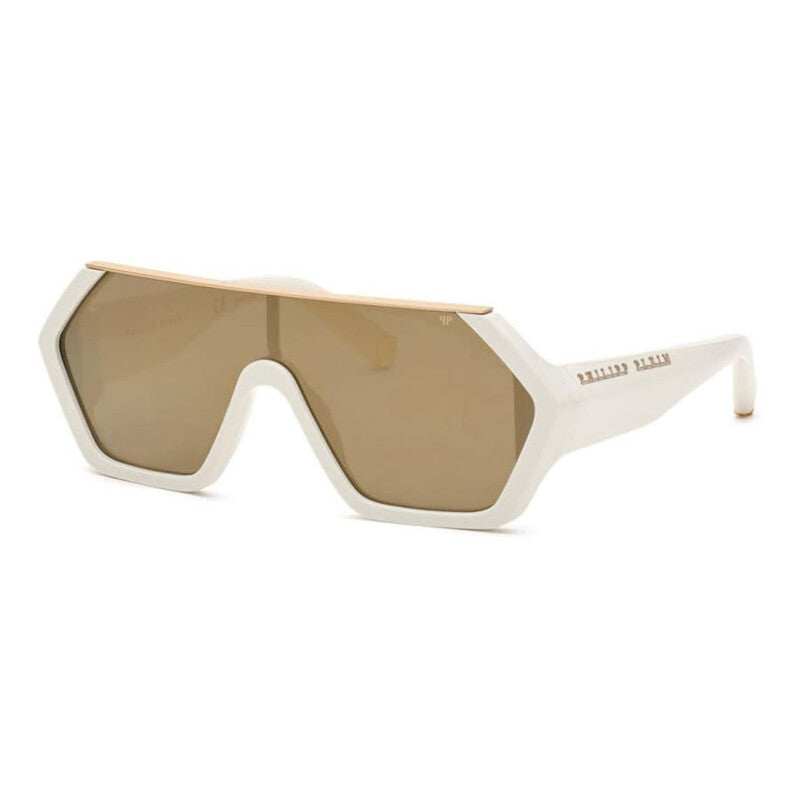 Men's Black Shield Sunglasses