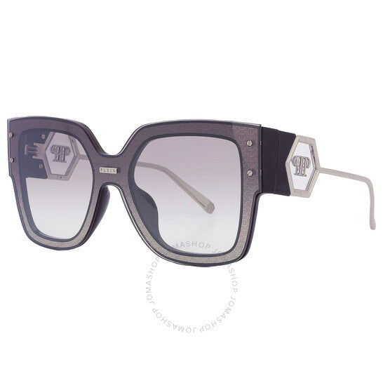 نظارة شمسية مربعة فضية عاكسة للسيدات من فيليب بلين