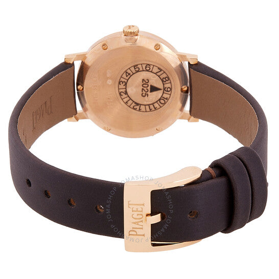 ساعة بياجيه ألتيبلانو كوارتز بمينا أبيض من الألماس للسيدات