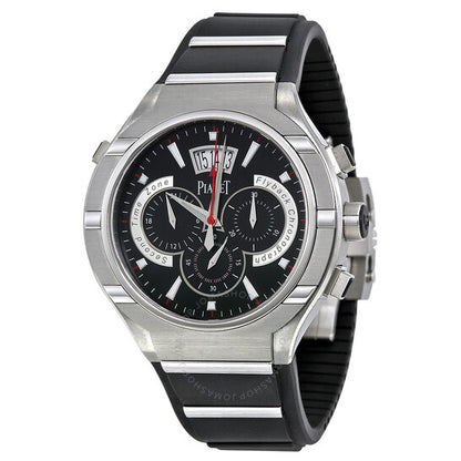 Piaget, Polo Chronograph Automatic Black Dial Rubber Men's Watch