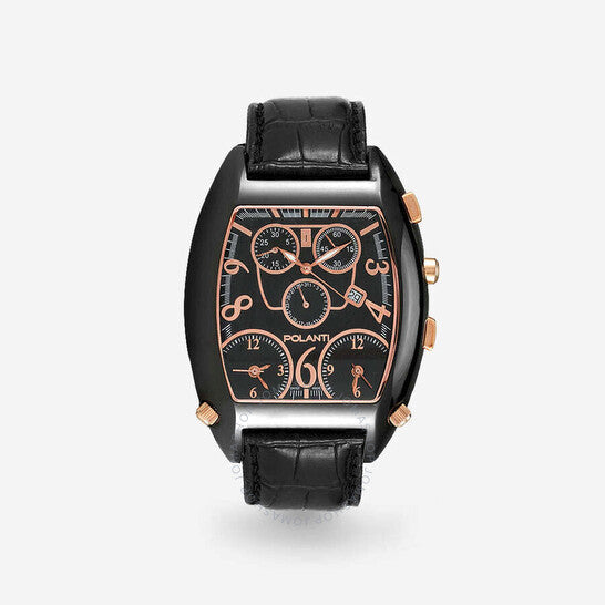 Polanti, 3T-Zone Chronograph Quartz Rose Gold Dial Men's Watch