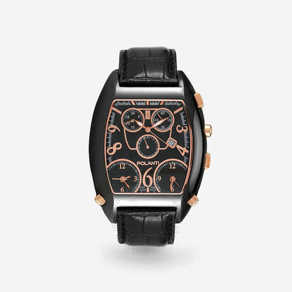 Polanti, 3T-Zone Chronograph Quartz Rose Gold Dial Men's Watch