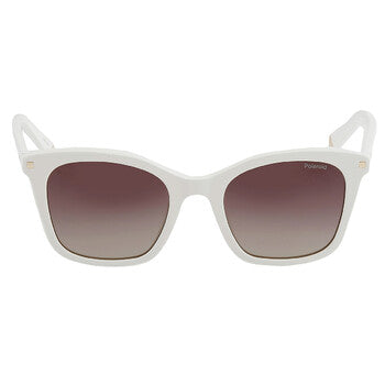 Polarized Brown Gradient Square Ladies Sunglasses