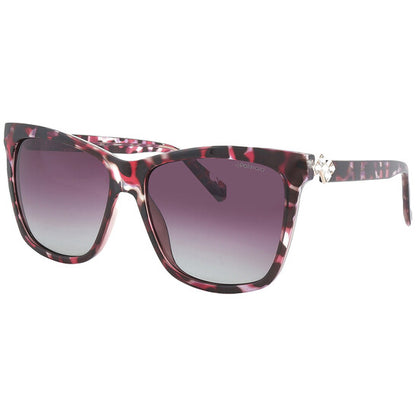 Core Polarized Burgundy Gradient Cat Eye Ladies Sunglasses