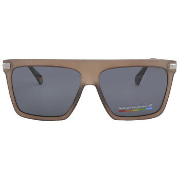 Polarized Grey Browline Men's Sunglasses