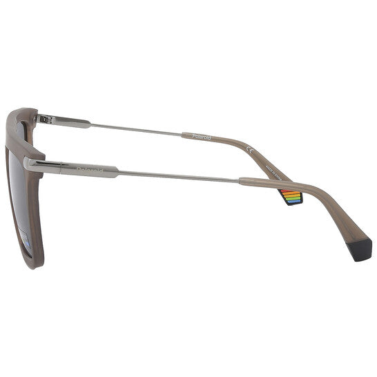 Polarized Grey Browline Men's Sunglasses