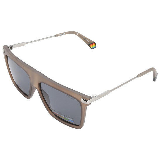 Polarized Grey Browline Men's Sunglasses