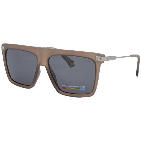 Polarized Grey Browline Men's Sunglasses
