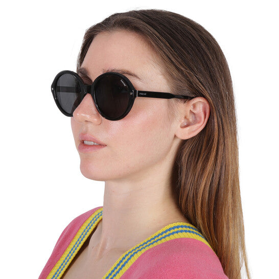 Core Polarized Grey Oval Ladies Sunglasses