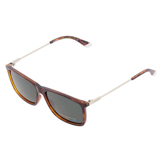 Polairzed Green Rectangular Men's Sunglasses