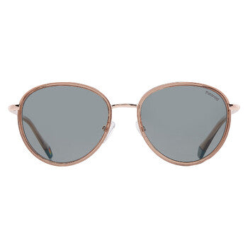 Polarized Blue Oval Men's Sunglasses