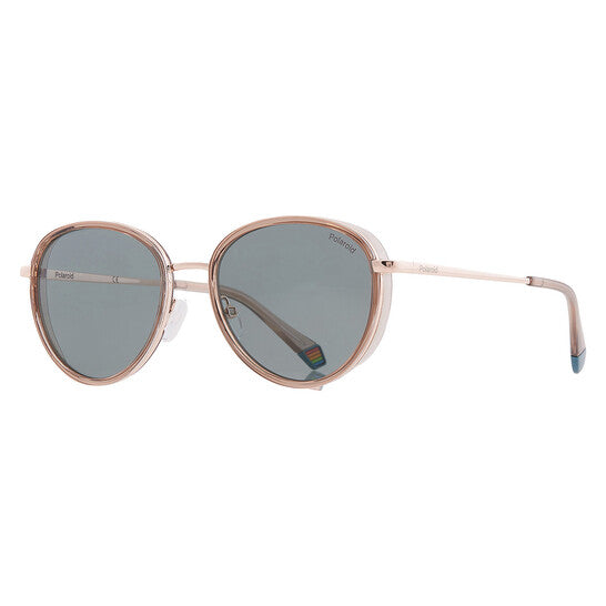 Polarized Blue Oval Men's Sunglasses