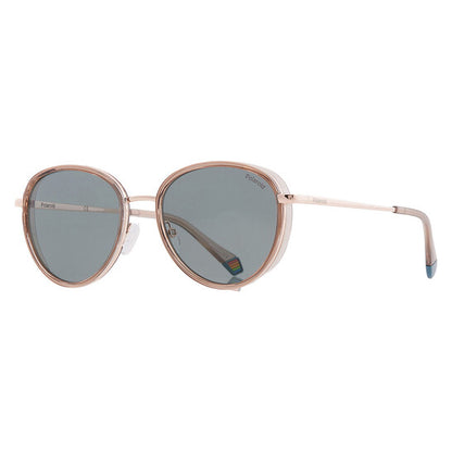 Polarized Blue Oval Men's Sunglasses