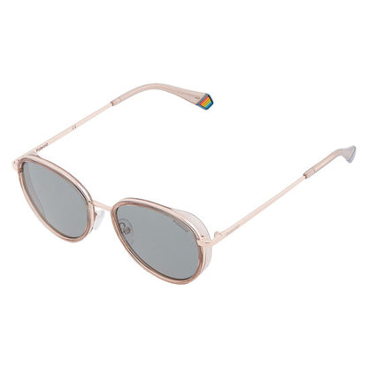 Polarized Blue Oval Men's Sunglasses