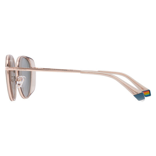 Polarized Blue Oval Men's Sunglasses