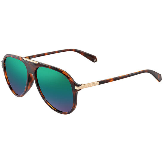 Polarized Green Pilot Men's Sunglasses