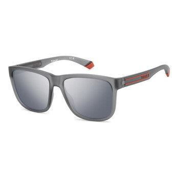 Polarized Grey Mirror Square Men's Sunglasses