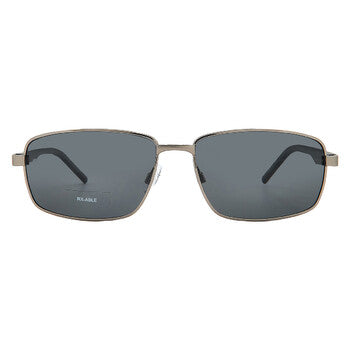 Polarized Grey Rectangular Men's Sunglasses