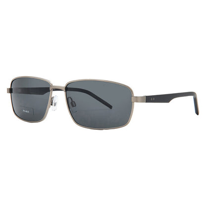 Polarized Grey Rectangular Men's Sunglasses