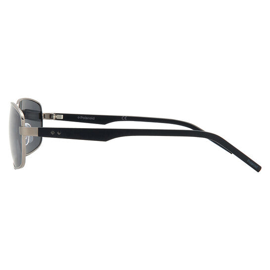 Polarized Grey Rectangular Men's Sunglasses