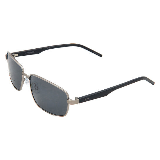 Polarized Grey Rectangular Men's Sunglasses