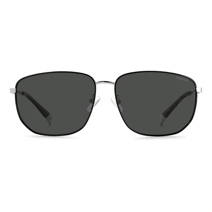 Polarized Grey Rectangular Men's Sunglasses