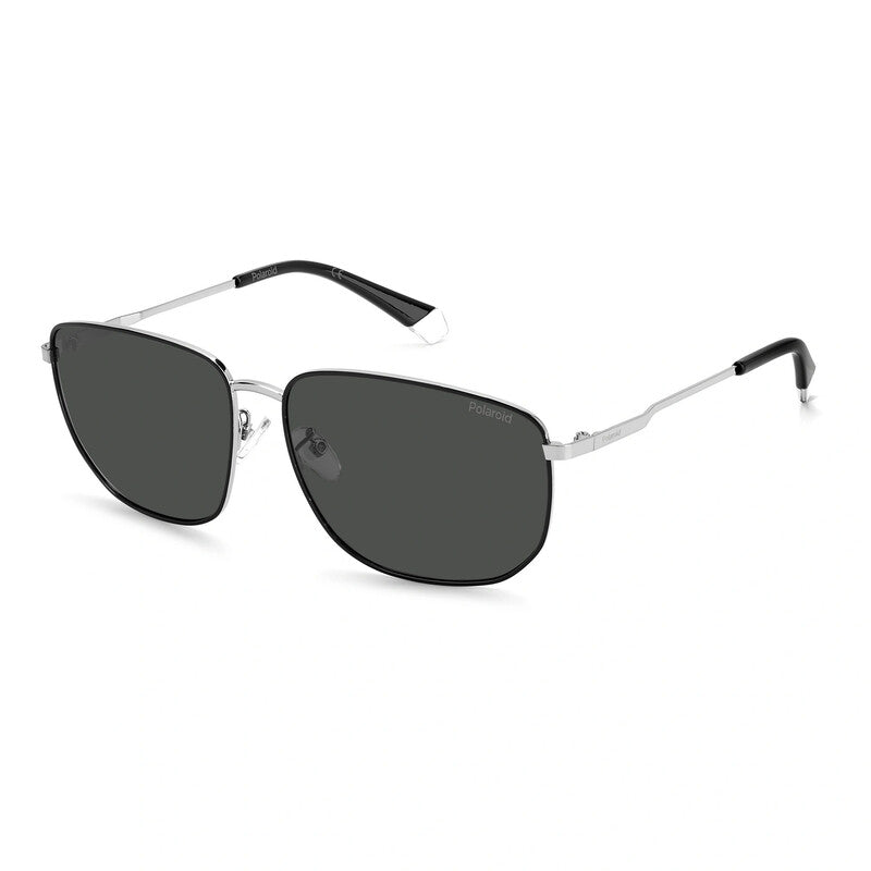 Polarized Grey Rectangular Men's Sunglasses