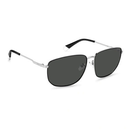 Polarized Grey Rectangular Men's Sunglasses