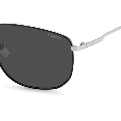 Polarized Grey Rectangular Men's Sunglasses