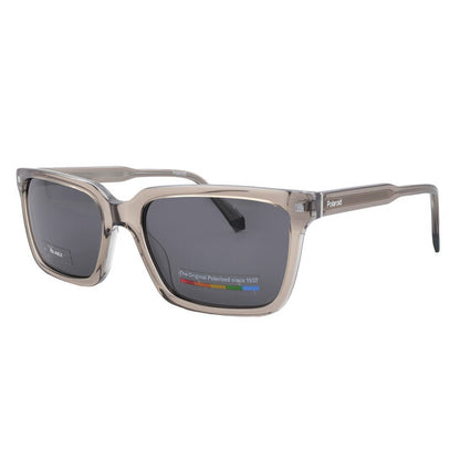 Polarized Grey Rectangular Men's Sunglasses